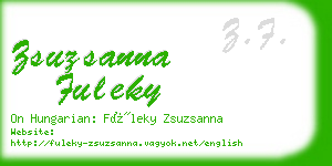 zsuzsanna fuleky business card